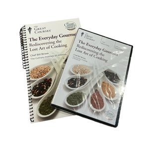 COPY - THE GREAT COURSES The Everyday Gourmet Book and NEW DVD 16 Lessons